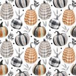 IHR Cocktail Napkins - Pumpkin Checks Grey [C1124645]