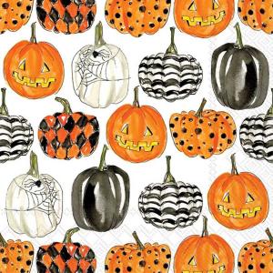 IHR Cocktail Napkins - Pumpkin Pattern [C047000]