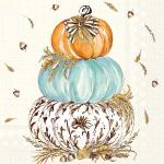 IHR Cocktail Napkins - Whimsical Wheat Pumpkins [C1089060]