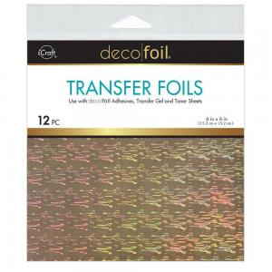 iCraft Deco Foil 6" x 6" Transfer Foils - Firelight [5696]