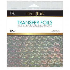 iCraft Deco Foil 6" x 6" Transfer Foils - Icy [5697]