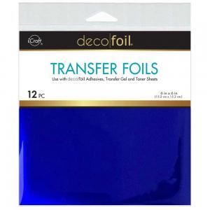 iCraft Deco Foil 6" x 6" Transfer Foils - Indigo Dreams [5711]