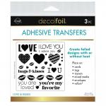 iCraft Deco Foil Adhesive Transfers - Love & Kisses [5664]