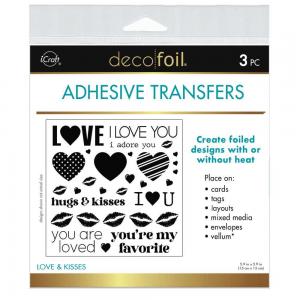 iCraft Deco Foil Adhesive Transfers - Love & Kisses [5664]