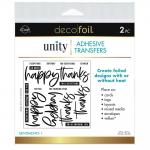 iCraft Deco Foil Adhesive Transfers - Sentiments #1 [5632]