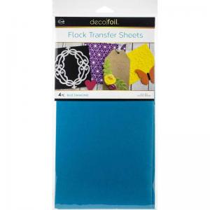 iCraft Deco Foil Flock Transfer Sheets - Blue Diamond [5537]
