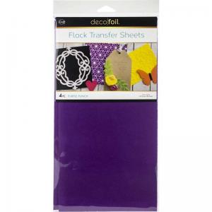 iCraft Deco Foil Flock Transfer Sheets - Purple Punch [5538]