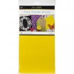 iCraft Deco Foil Flock Transfer Sheets - Sunshine Yellow [5535]