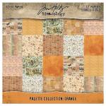Idea-ology By Tim Holtz Palette Collection 12" x 12" Paper Pad - Orange [TH94457]