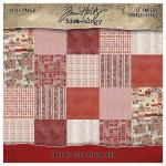 Idea-ology By Tim Holtz Palette Collection 12" x 12" Paper Pad - Red [TH94456]