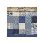 Idea-ology By Tim Holtz Palette Collection 8" x 8" Paper Pad - Indigo [TH94476]