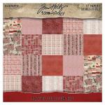 Idea-ology By Tim Holtz Palette Collection 8" x 8" Paper Pad - Red [TH94470]