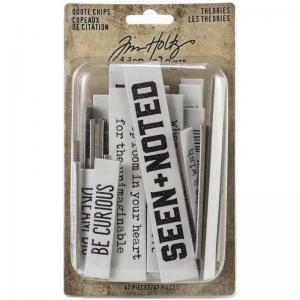 Idea-ology by Tim Holtz - [TH94045] Quote Chips - Theories
