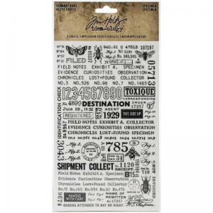 Idea-ology by Tim Holtz - [TH94047] Remnant Rubs - Specimen