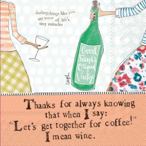 IHR Cocktail Napkins - Coffee & Wine [C007200]