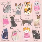 IHR Cocktail Napkins - Cool Cats [C009000]