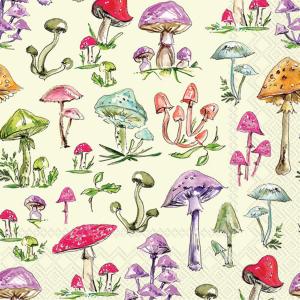 IHR Cocktail Napkins - Mushrooms [C983800]