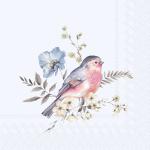 IHR Cocktail Napkins - Softly Faded Birds, Light Blue [C1092449]