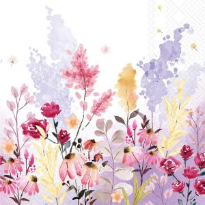 IHR Cocktail Napkins - Watercolor Flowerfield [C500020]