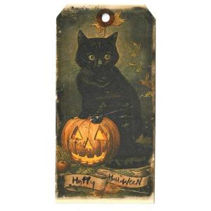 In The Land Of Elsewhere Tags - Black Cat Happy Halloween [095]