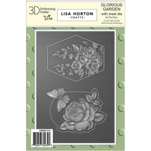 Lisa Horton 3D Embossing Folder & Die Combo - Glorious Garden [LHCEF271]