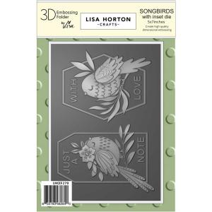 Lisa Horton 3D Embossing Folder & Die Combo - Songbirds [LHCEF270]