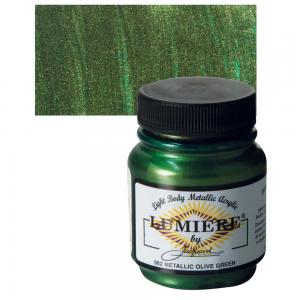 Jacquard Lumiere - Metallic Olive Green [562]