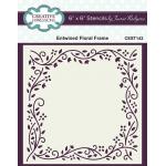 Jamie Rodgers Stencil - Entwined Floral Frame [CEST143]