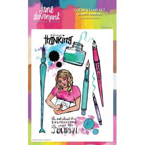 Jane Davenport 6" x 8" Clear Stamp Set - Always Thinking [CEJDSC029]