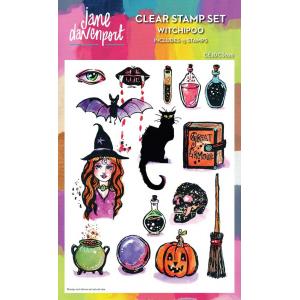 Jane Davenport 6" x 8" Clear Stamp Set - Witchipoo [CEJDCS026]