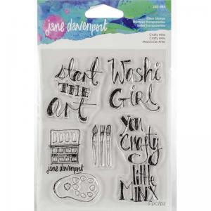 Jane Davenport Artomology Clear Stamp Set - Crafty Minx [JDS-045]