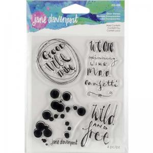 Jane Davenport Artomology Clear Stamp Set - Mad Confetti [JDS-028]