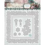 Jenine's Mindful Art Christmas Blush Collection - Cutting Die Set - Snowy Frame [JMA-CB-CD1059]