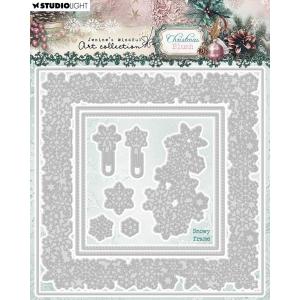 Jenine's Mindful Art Christmas Blush Collection - Cutting Die Set - Snowy Frame [JMA-CB-CD1059]