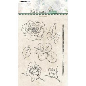 Jenine's Mindful Art Collection Essentials - Clear Stamp Set - Rose Elements [JMA-ES-STAMP138]