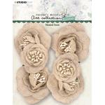 Jenine's Mindful Art Collection Essentials - Linen Flowers - Neutral Linen [JMA-ES-FLOW05]