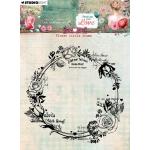 Jenine's Mindful Art Sending You Love Collection - Clear Stamp - Flower Circle Frame [JMA-SYL-STAMP796]