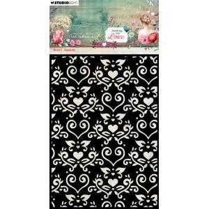 Jenine's Mindful Art Sending You Love Collection - Mask - Heart Damask [JMA-SYL-MASK316]