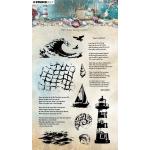 Jenine's Mindful Art Tide Of Hope Collection - Clear Stamp Set - Maritime Backgrounds [JMA-TH-STAMP931]