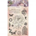 Jenine's Mindful Art Victorian Dreams Collection - Clear Stamp Set - Timeless Peony [JMA-VD-STAMP610]