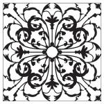 Joggles 6" x 6" Stencil - Elegant Scroll [57490]