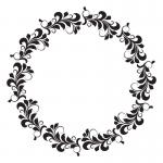 Joggles 6" x 6" Stencil - Floral Wreath [57492]