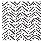 Joggles 6" x 6" Stencil - Ziggy Zag [57493]