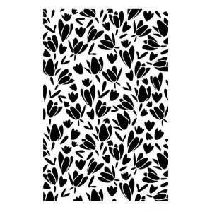 Joggles / Margaret Applin Designs 6" x 9" Stencil - Bud Toss [57481]