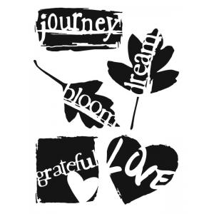 Joggles Stencils - Grunge Sentiments [57504]