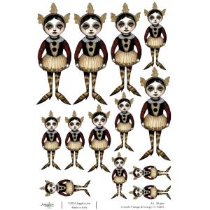 Joggles A4 Rice Paper - A Little Vintage & Creepy #15 [52481]