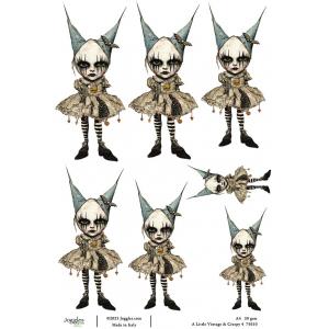 Joggles A4 Rice Paper - A Little Vintage & Creepy 4 [75010]