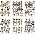 Joggles A4 Rice Paper - A Little Vintage & Creepy Set Of 6 October 2026 [52568]