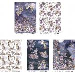 Joggles A4 Rice Paper - Autumn Evening Set Of 5 - ON SALE!