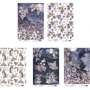 Joggles A4 Rice Paper - Autumn Evening Set Of 5
